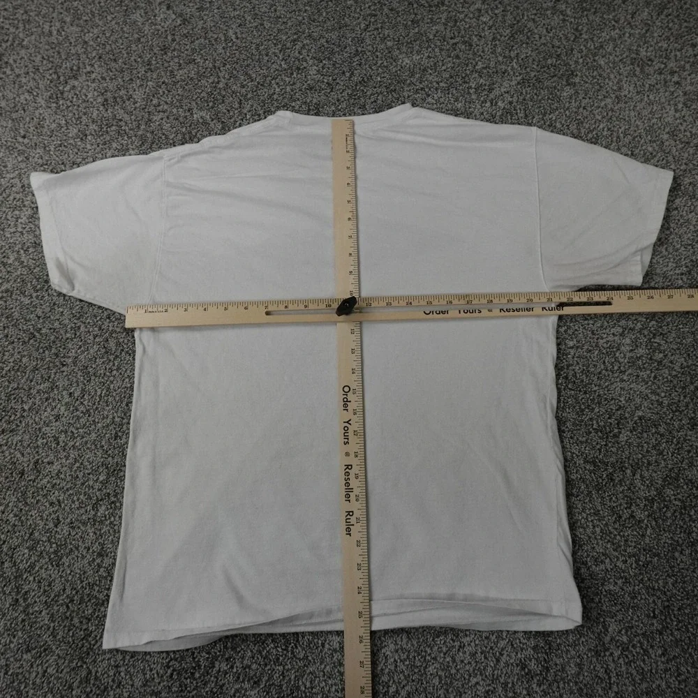 Champion Shirt Mens Large White Black Spell Out Preppy‎ Casual Athletic Active - Picture 11 of 14